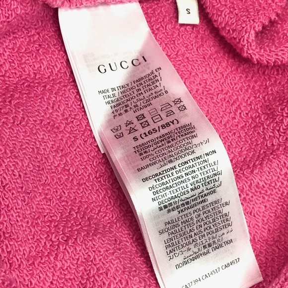 Brand New Gucci Hooded Sweatshirt GG Apple Print - Picture 9 of 12